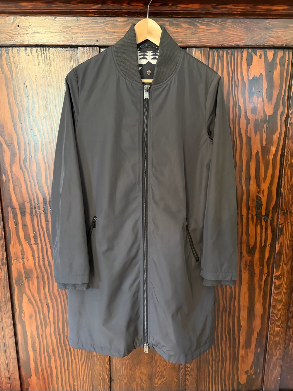 Women’s Pendleton Black Long Overcoat
